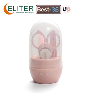 Eliter-Conjunto de manicura 4 en 1 para bebés, juego de manicura para bebés, color <span class=keywords><strong>rosa</strong></span> y azul, superventas - Product Image 5