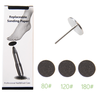 100 pièces de papier abrasif pour soins des pieds, outil de suppression des callosités et des cuticules, lime pour manucure des ongles
