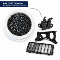 Pellets Nylon 6 PA6 GF30 Hitam Kekuatan Tinggi 30% Diperkuat Serat Kaca Grade Cetakan Injeksi untuk Part Mobil