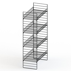 Khoai tây chiên có thể điều chỉnh 4 tầng kim loại điểm mua bán lẻ hiển thị với dây kệ kim loại Pop Kệ hiển thị giá - Product Image 5