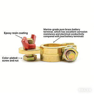 Conectores de Terminales de Batería, Abrazaderas de Terminales de Batería para Barco, Auto, RV - Product Image 2