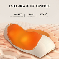 Vente en gros OEM électrique Shiatsu masseur d'épaule et de cou usage domestique oreiller de pétrissage de tissu profond caractéristique de chaleur pour la vertèbre cervicale