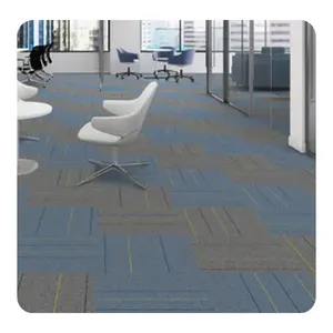 魔毯王国低价工业风格方形聚丙烯材料拼接地板地毯砖办公用房