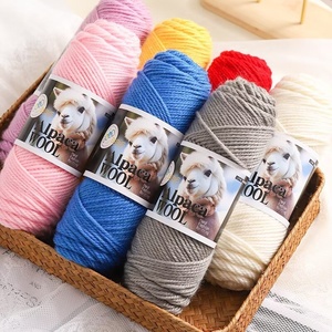 Fil à tricoter peigné pour tricot à la main et <span class=keywords><strong>crochet</strong></span>, pour écharpe, bonnet, <span class=keywords><strong>couverture</strong></span>, manteau, et pelote épaisse pour bébé, motif blanchi - Product Image 3