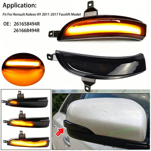 Luces LED de Señal de Giro Secuencial para Espejos Retrovisores <span class=keywords><strong>Koleos</strong></span> HY 2011-2017 1ª Gen. Facelift, Intermitentes Dinámicos, Nuevas, 1 Año de Garantía - Product Image 6