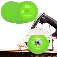 Disque de coupe diamanté ultra-mince de 105 mm (4 pouces) pour meuleuse d'angle, pour découpe à sec et humide du verre et de la céramique