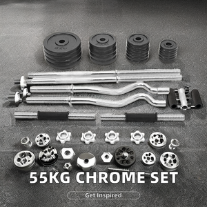 المنزل صالة الألعاب الرياضية رفع الأثقال ممارسة اللياقة البدنية كمال الاجسام رفع الاثقال الحديد مجموعة دمبلز قابل للتعديل - Product Image 4