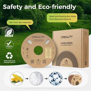 Filament Creality Hyper PLA 1,75 mm Blanc 1 kg, filament pour imprimante 3D, matériau d'impression haute vitesse - Product Image 2