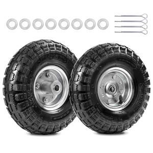 Bonne qualité 10 pouces pneus et roues 4.10/3.50-4 pour camion à main brouette gorille chariot jardin chariot chariot chariot utilitaire chariot - Product Image 2