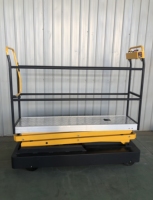 Chariot de cueillette électrique automatique sur rail pour tomates et poivrons, élévateur de récolte pour serres multi-spans