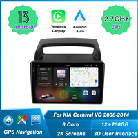 KIA Carnival VQ 2006-2014 için 12+256GB 3D Gerçek Zamanlı Dinamik Sürüş Android Araç Radyosu, Car-play 2K Ekran GPS Navigasyon