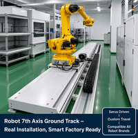 Moteur de rail coulissant robotisé sur mesure d'usine, roulement d'axe septième, servomoteur à course réglable 1kW pour système d'automatisation KUKA Yaskawa
