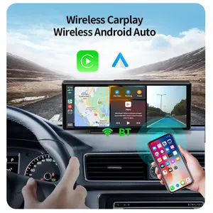 Pantalla de Monitor de coche Carplay Universal de 10,26 pulgadas GPS para Apple Android Auto Car Player Carplay portátil con cámara