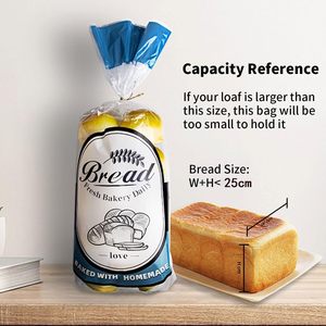 Sac en plastique transparent avec sangle Kink pour <span class=keywords><strong>Mini</strong></span> Pain Donut Muffin Bagel <span class=keywords><strong>fait</strong></span> <span class=keywords><strong>maison</strong></span>-pour le stockage ou l'emballage de cuisson - Product Image 3