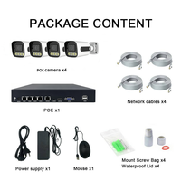 TSEye 4K 8MP IP66 4CH NVR Kit IP-Sicherheitsnetzwerkkamera mit Menschlicher Bewegungserkennung POE Überwachungskamerasystem