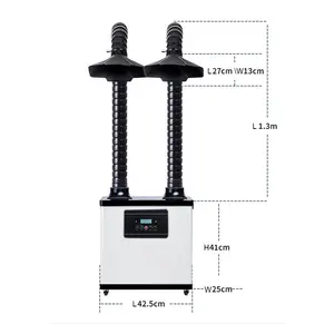Aspirateur de poussière de collection industrielle de fumée numérique Extracteur de fumées de salle blanche de laboratoire
