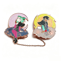 Broches personnalisées en métal avec logo animal, épingles de revers en émail doux ou dur, emblèmes magnétiques antiques en relief, design personnalisé, broches anime