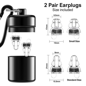 2 Pairs 24db High Fidelity <b>Concerts</b> Earplugs Hearing Protection Tapones Oidos Noise Reduction Silicone <b>Ear</b> <b>Plugs</b> - Product Image 3