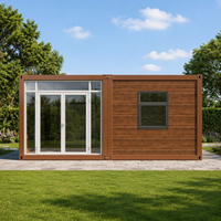 Villa conteneur moderne pliable entièrement équipée et respirante, prête à l'emploi, petite maison modulaire, bureau, salle de sport, garantie 3 ans