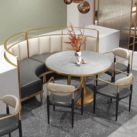 Chine hôtel de luxe marbre café commercial cafétéria Restaurant meubles canapé stand siège Table et ensemble de chaises