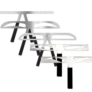 Règle à sourcils en métal en forme de T, kit de gabarits de symétrie pour microblading et maquillage permanent, usage professionnel en studio PMU - Product Image 6
