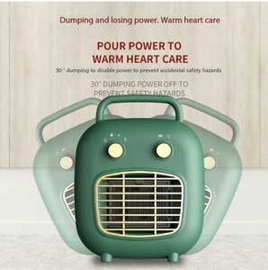 Nouveau ventilateur chauffant thermostatique PTC, petit radiateur électrique de bureau pour la maison, mini chauffage rapide silencieux au design cartoon - Product Image 2