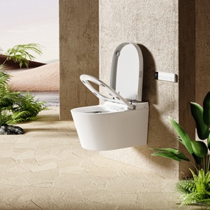 <span class=keywords><strong>WC</strong></span> intelligent mural certifié CE avec chauffage instantané, bidet intégré, ouverture automatique et télécommande, <span class=keywords><strong>WC</strong></span> siphonique intelligent - Product Image 2