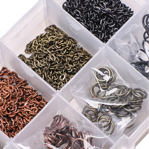 Zhubi 275 pièces chaînes en alliage de Zinc anneaux de saut fermoirs homard or <span class=keywords><strong>argent</strong></span> Bronze résultats de bijoux breloques en métal <span class=keywords><strong>pour</strong></span> la fabrication de bijoux - Product Image 3