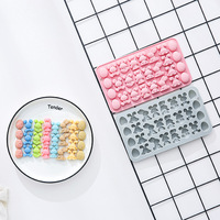 Moule à gâteau en silicone de qualité alimentaire Candyer, motif lapin mignon, carré, à ondulations, pour anniversaire, outils et fournitures de pâtisserie, vente directe usine