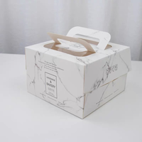 Emballage alimentaire de boulangerie en carton imprimé avec logo personnalisé pour la cuisson de gâteaux Laminage mat de gâteaux d'anniversaire Dossiers d'emballage de cadeaux