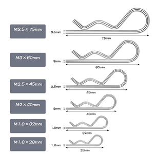 Custom Manufacturer 1.2-10mm <strong>Spring</strong> Steel Galvanized B Type Clip <strong>Pins</strong> <strong>Spring</strong> <strong>Locking</strong> R <strong>Cotter</strong> <strong>Pins</strong> - Product Image 2