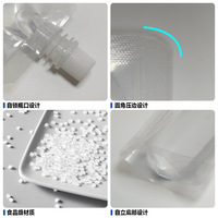 Stock de pochette transparente à bec verseur en plastique Doypack emballage liquide pour jus de fruits boissons gravure technique d'impression pochette debout