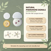 Patch apaisant Waylemo aux ingrédients naturels pour animaux de compagnie, avec perles d'huile essentielle de phéromone pour la relaxation émotionnelle et le soulagement du stress