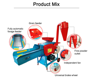 Đa chức năng động vật cừu gia súc thức ăn cỏ Chopper hay cỏ tươi rơm chaff cắt máy phay - Product Image 4