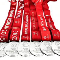 Nouvelle Médaille Commémorative de la Finale de Football 2026, Médaille d'Or du Vainqueur avec Ruban Personnalisé, Médaille Souvenir pour Collection de Fans