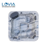 Bain à remous extérieur en acrylique LOVIA de norme européenne, jacuzzi écoénergétique, baignoire Balboa, spa extérieur pour l'extérieur