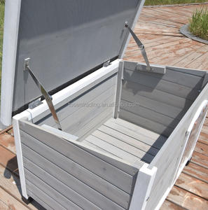 Prix de gros Cage pour animaux de compagnie en bois massif respirant et résistant aux intempéries pour chiens et chats avec toit - Product Image 3