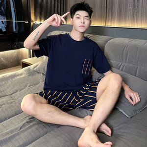 Dropshipping vestiti economici camicia da notte uomo pigiama pigiama pigiama uomo per uomo <span class=keywords><strong>Set</strong></span> - Product Image 2