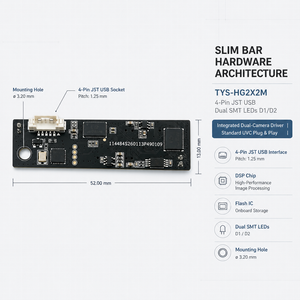 โมดูลกล้องสองตา 2MP RGB IR แบบ USB GC2053 สำหรับธนาคาร ATM VTM ตู้ตรวจสอบตัวตน - Product Image 1