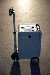 USB Charging Ride-On Robot Luggage Smarter Aluminium Hardcase Carry-On <strong>Suitcase</strong> TSA <strong>Lock</strong> for Travel ABS PC Material Carton - Product Image 3