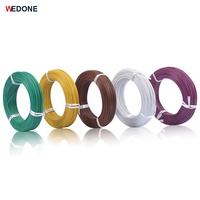 Câble flexible industriel Wedone AF-200 FF46-1 en PTFE haute température 150°C, cuivre plaqué argent 600V, couleur personnalisée pour chauffage industriel