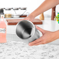 Seau à champagne isotherme OEM personnalisé avec logo, 1,5 L, en acier inoxydable 304 à double paroi, support pour bouteille de vin