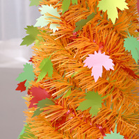 Arbre de Noël artificiel de clinquant pliable de 5 pieds pour la décoration de la maison intérieure extérieure
