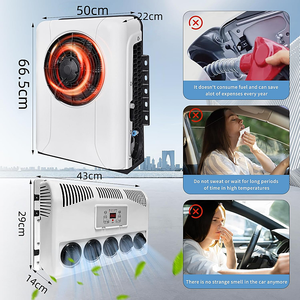 Aire Acondicionado Eléctrico de Estacionamiento Dividido <span class=keywords><strong>para</strong></span> Camiones Ligeros y Pesados, Unidad de Refrigeración de Cabina de Camión de 12V/24V CC, Aire Acondicionado <span class=keywords><strong>para</strong></span> <span class=keywords><strong>Caravana</strong></span> - Product Image 2