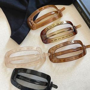 Simple Elegant Oval Crystal Hair <b>Clip</b> for Women Twist Detail Back Head Large Size Perfect Updos Voluminous Hairstyles Gift - Product Image 1