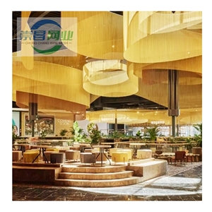 Thiết kế hiện đại Thiết kế nội thất tùy chỉnh lưới Chuỗi liên kết bay Màn hình rèm nhôm - Product Image 1