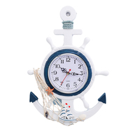 Hot Sale Resin Nautical Clock Strand rad Wanduhr Dekoration Maritime Uhr für Home Decoration
