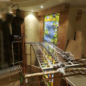 Vitral de Iglesia Personalizado Estilo Europeo, Bloque de Vidrio Sólido, Arte Tiffany, para Pared, Tamaño Grande, Doble - Product Image 2