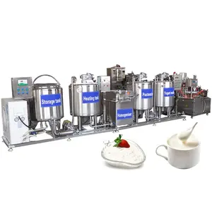 Máquina de procesamiento de yogurt y leche, máquina de yogurt industrial a pequeña escala, a precio de fábrica