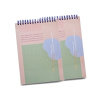 Cuaderno Planificador Personalizable con Cubierta de Cuero y Encuadernación Espiral, con Notas Adhesivas y Planificador Diario